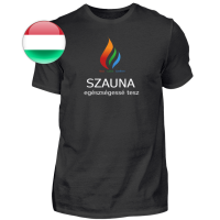 Herren T-Shirt &quot;Sauna ist...&quot; (ungarisch)