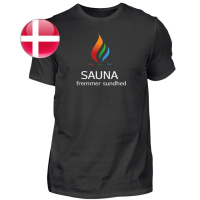 Herren T-Shirt &quot;Sauna ist...&quot; (d&auml;nisch)