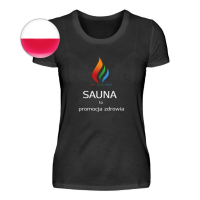 Damen T-Shirt &quot;Sauna ist...&quot; (polnisch)