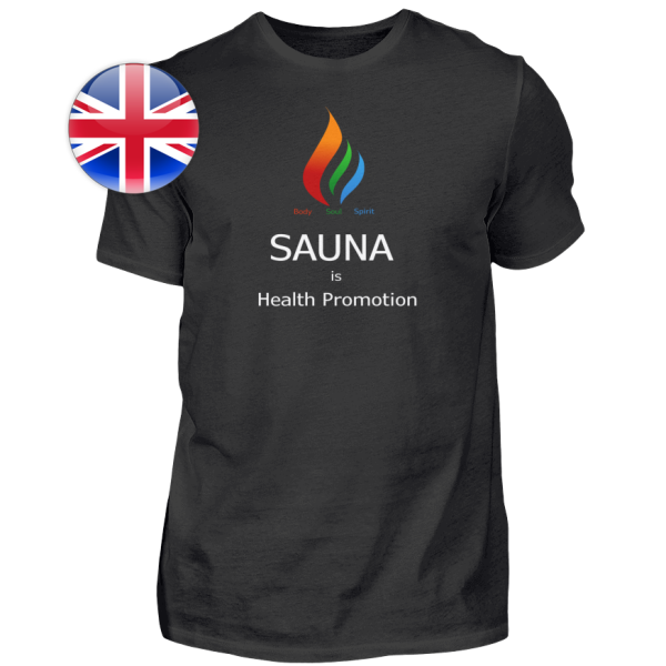 Herren T-Shirt &quot;Sauna ist...&quot; (englisch)